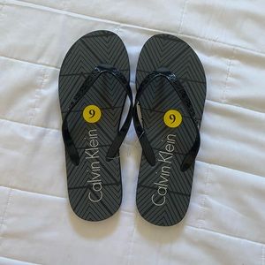 Calvin Klein flip flops